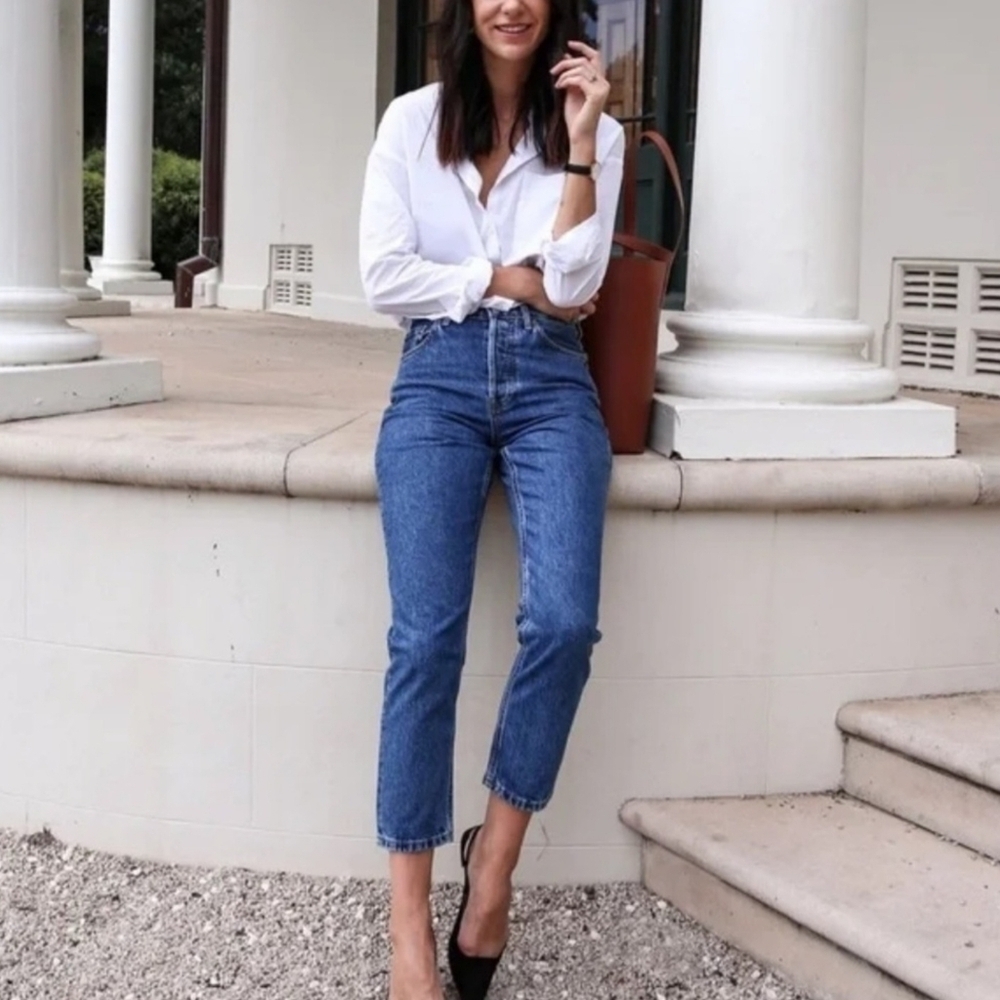 Everlane The 90's Cheeky Organic Cotton Ankle Jean, Size 25